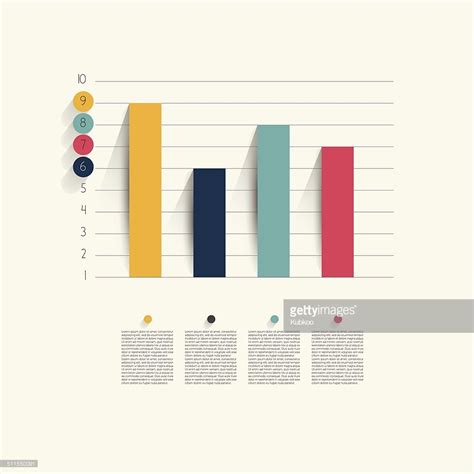 Example of business flat design graph. Infographics chart. | Bar graph ...