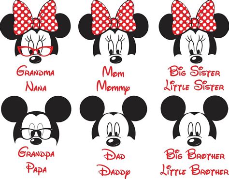 238 Disney Family Shirts Svg SVG PNG EPS DXF File - Free Download SVG Files For Design And ...