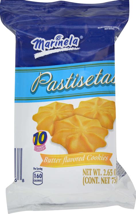 Marinela Pastisetas Star Shaped Butter Flavored Cookies, 10 Cookies Per ...