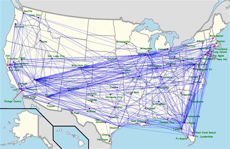 Southwest airlines network map - pttolf