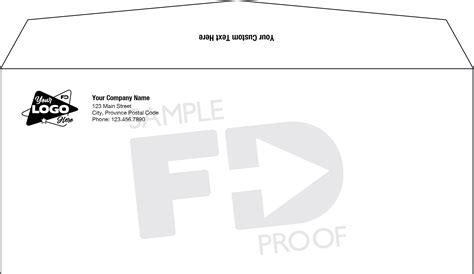 No. 10 Plain Envelope Customizable Template | Forms Direct