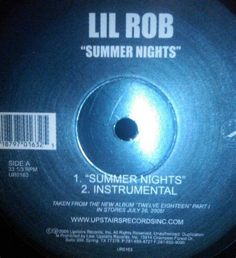 Lil Rob - Summer Nights | Releases | Discogs