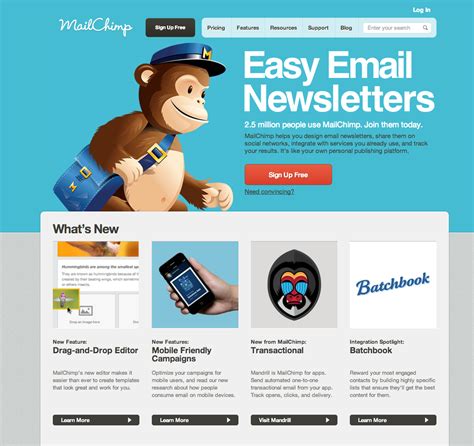 For email marketing, MailChimp helps you design email newsletters, share them on social networks ...