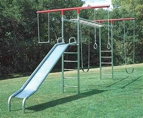 #playsetoutdoordiy | Metal swing sets, Monkey bars for backyard ...