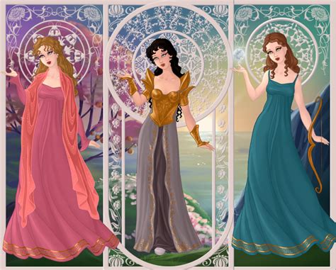 Aphrodite,Athena,Artemis by Dragon42150 on DeviantArt