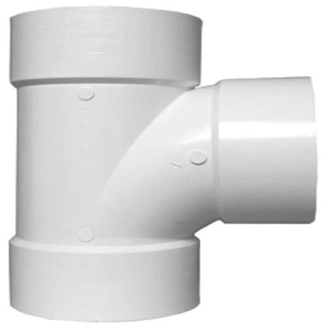 Charlotte Pipe 2-in x 2-in dia PVC Schedule 40 Hub Sanitary Tee Fitting at Lowes.com