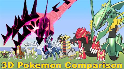 3D Pokemon From Smallest to Biggest Size Comparison by Types 2020 (All 18 Types) - YouTube