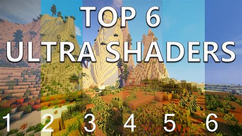 Minecraft Top 6 ULTRA Shaders for 1.8 - YouTube