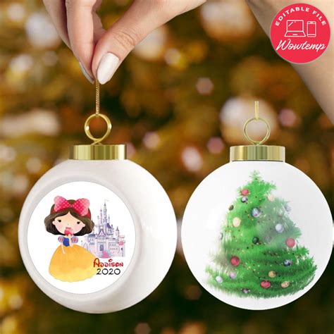 Snow White Christmas Ball Ornament Gift | Wowtemp