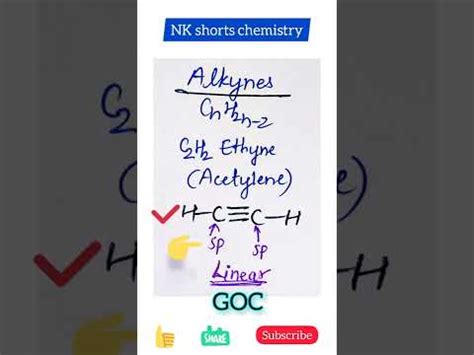 Hybridization in alkyne, sp Hybridization, Organic chemistry # ...