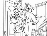 Bingo With Rolly And Bob Coloring Page  Free Printable Pages sketch template