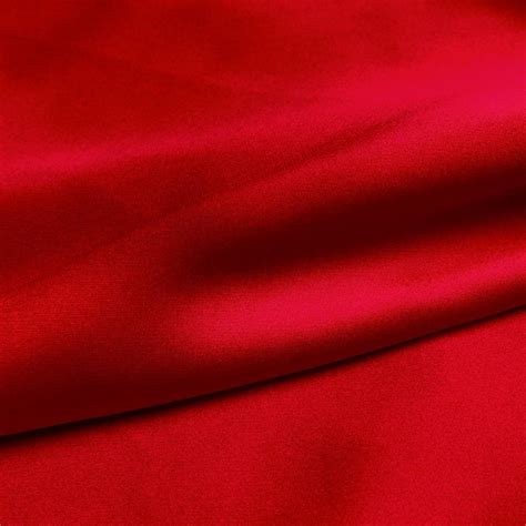 Red Stretch Silk Charmeuse Fabric for Sewing | YTFabric.com