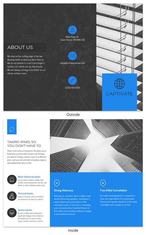 Free Tri Fold Business Brochure Templates – PARAHYENA