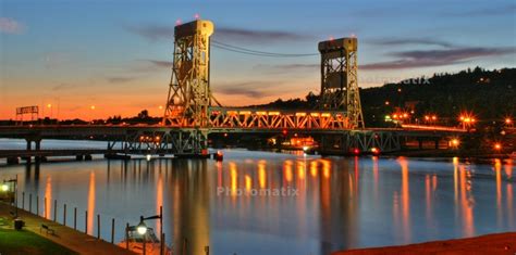 Portage Lake Lift Bridge in Houghton, MI. | Houghton michigan, Upper ...