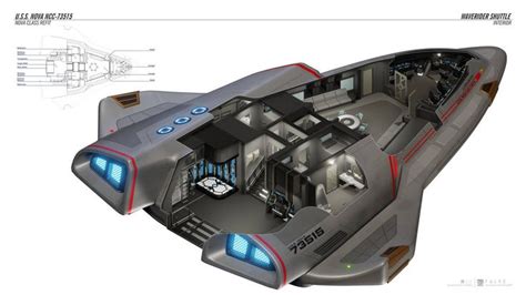 WaveRider - Interior cutaway by falke2009 on DeviantArt | Star trek ships, Starfleet ships, Star ...