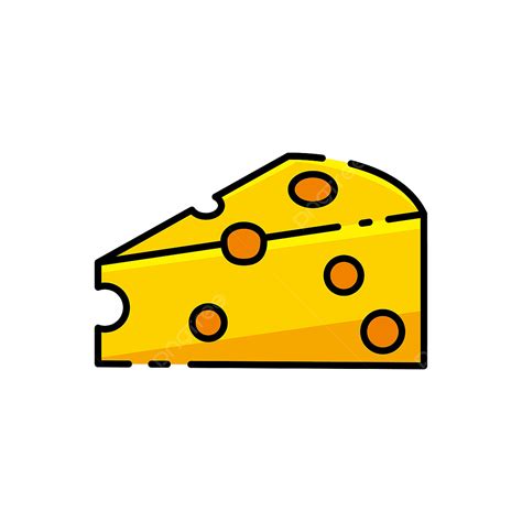 Of Cheeses Clipart Hd PNG, Cheese Vector Illustration With Filled Line Design Isolated On White ...