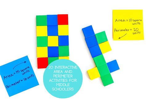 20 Interactive Area and Perimeter Activities For Middle Schoolers ...