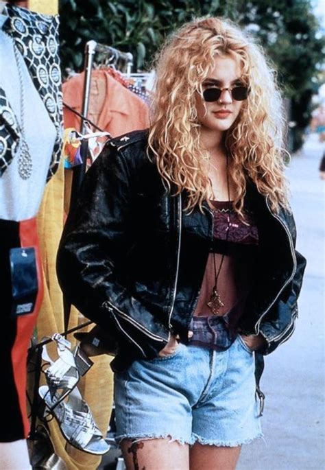 Drew Barrymore, yeah, she looks hot. | Fashion, 90s fashion, Grunge fashion