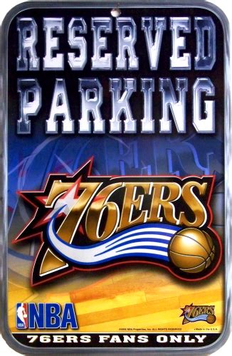 PHILADELPHIA 76ERS BASKETBALL PARKING SIGN - Old Time Signs