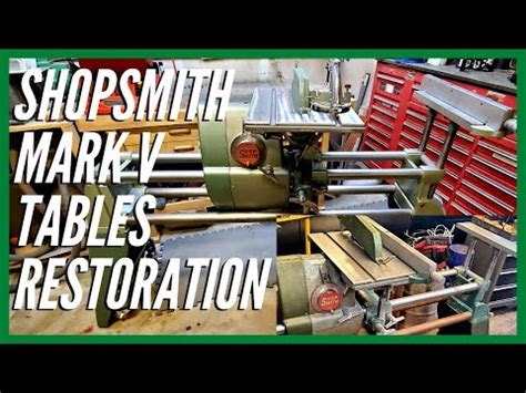 Shopsmith Mark V Tables/Accessories Restoration - YouTube