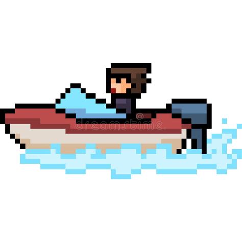 Pixel Art Boat Sea Stock Illustrations – 248 Pixel Art Boat Sea Stock ...