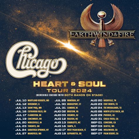 Earth, Wind & Fire Announces 'Heart & Soul 2024 Tour' With Chicago