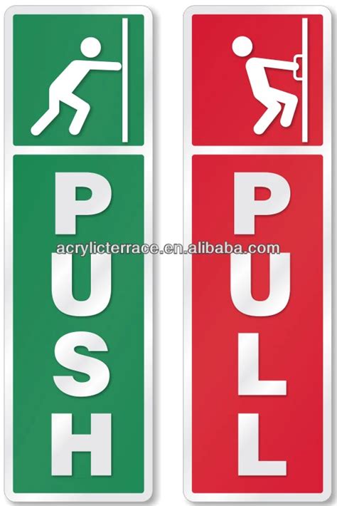 Push Pull Door Signs Acrylic - Buy Push Pull Door Signs Acrylic,Door Signs,Door Signboard ...