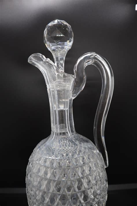 Cut Crystal Wine Decanter with Handle – Montgomery Antiques & Interiors