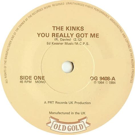 The Kinks - You Really Got Me (1984, Vinyl) | Discogs