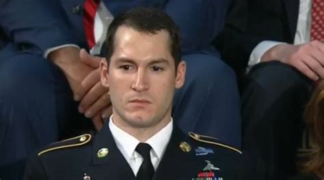 POTUS recognizes Staff Sergeant Justin Peck who saved a fellow soldier, "All of America salutes ...