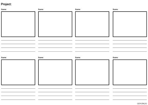 Music Video Storyboard Template