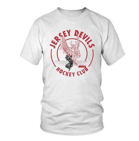 JERSEY DEVILS HOCKEY RETRO WHITE T-SHIRT GIFT FOR FANS ALL SIZE S-3XL ...