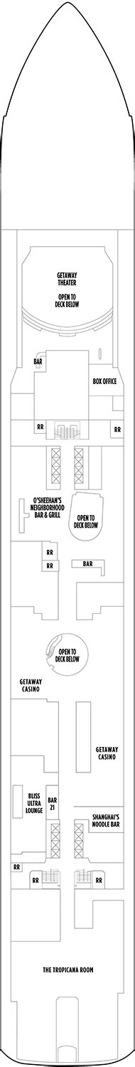 Norwegian Getaway Deck plan & cabin plan