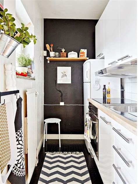 31 Stylish And Functional Super Narrow Kitchen Design Ideas - DigsDigs