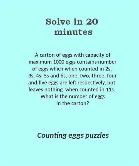 Counting eggs puzzles based on Euclid's division lemma | SureSolv | Maths paper, Math methods ...