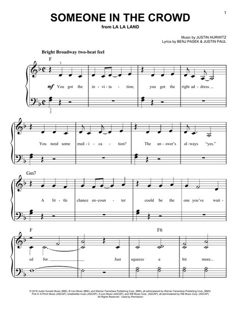 Someone In The Crowd | Sheet Music Direct