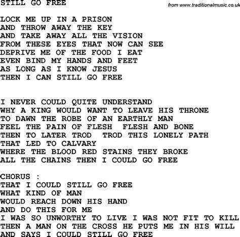 Free Printable Southern Gospel Song Lyrics - Free Printable