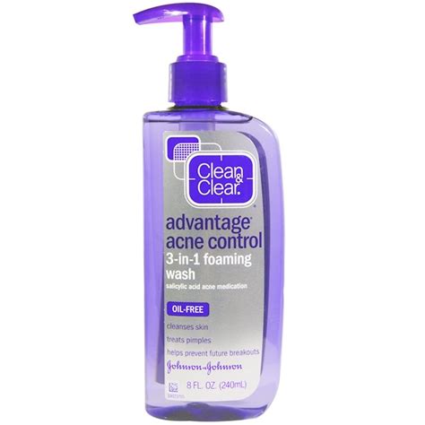 Clean & Clear, Advanced Acne Control 3-in-1 Foaming Wash, 8 fl oz (240 ...