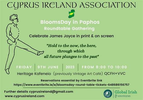 Bloomsday 2023 Events in Cyprus | Ireland - this is Ireland