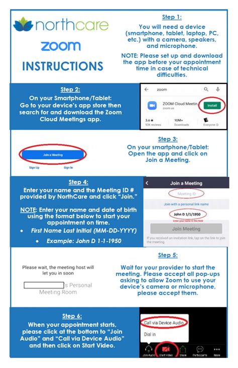 Telehealth - Zoom Instructions | NorthCare