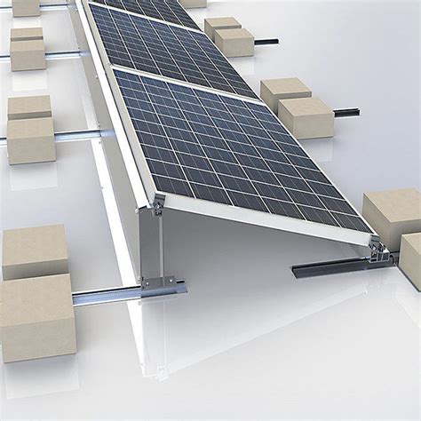 Rustproof Reusable Solar PV Flat Roof Mounting Systems