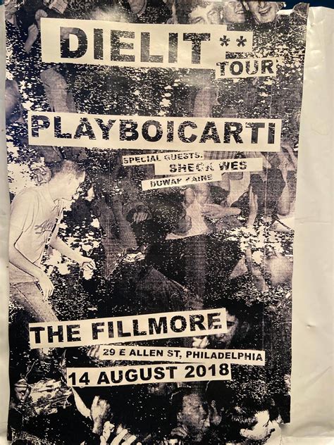 Vintage PLAYBOI CARTI DIE LIT POSTER | Grailed