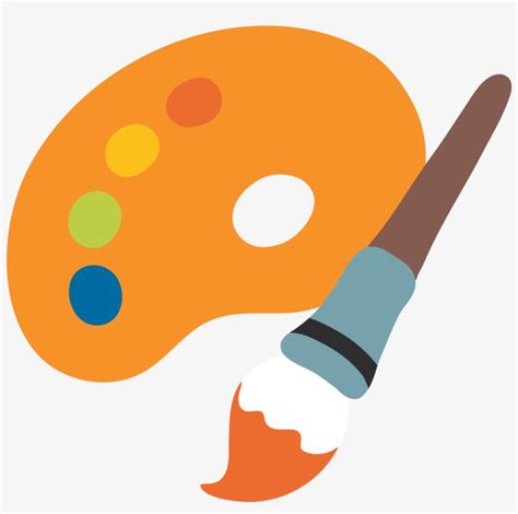 Vector Paintbrush Emoji Paint Png Transparent Stock - Paint Emoji ...