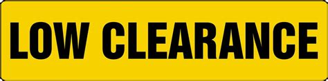 Low Clearance Safety Sign MECR634