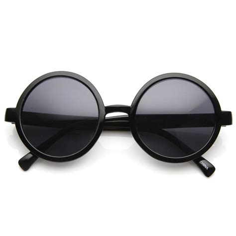 1980's Retro Round Sunglasses Fashion Sunglasses - zeroUV