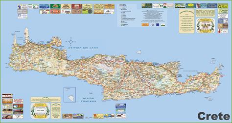 Crete tourist map