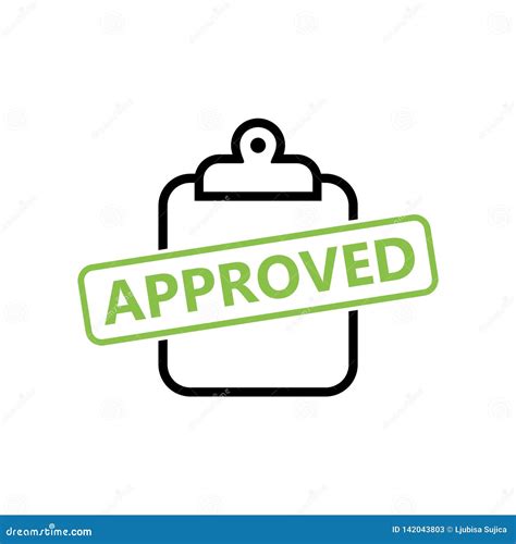 Approved Icon Logo Cartoon Vector | CartoonDealer.com #80008629