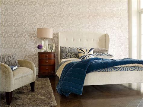 20 Trendy Bedrooms With Geometric Wallpaper Designs Geometric Wallpaper ...