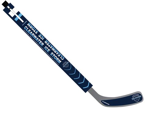 Shop CLEARWATER ICE STORM Custom Hockey Stick Wrap| BLADESHARK Sports