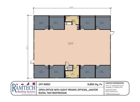 Government Modular Building Floorplans - Ramtech Building Systems